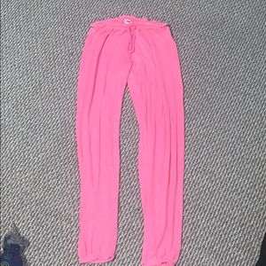 HOT PINK SWEATPANTS